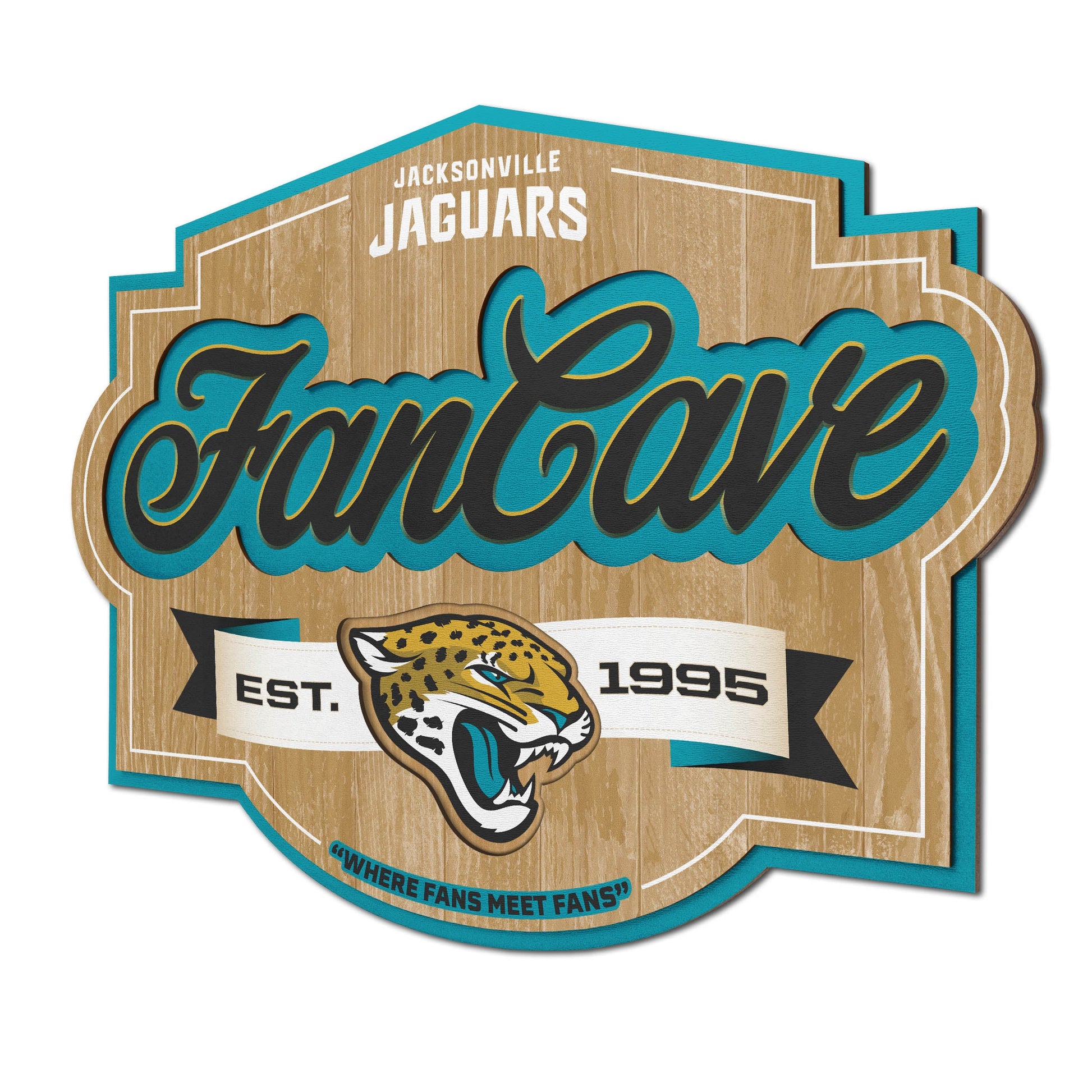 Jacksonville Jaguars Fan Cave Wall Art