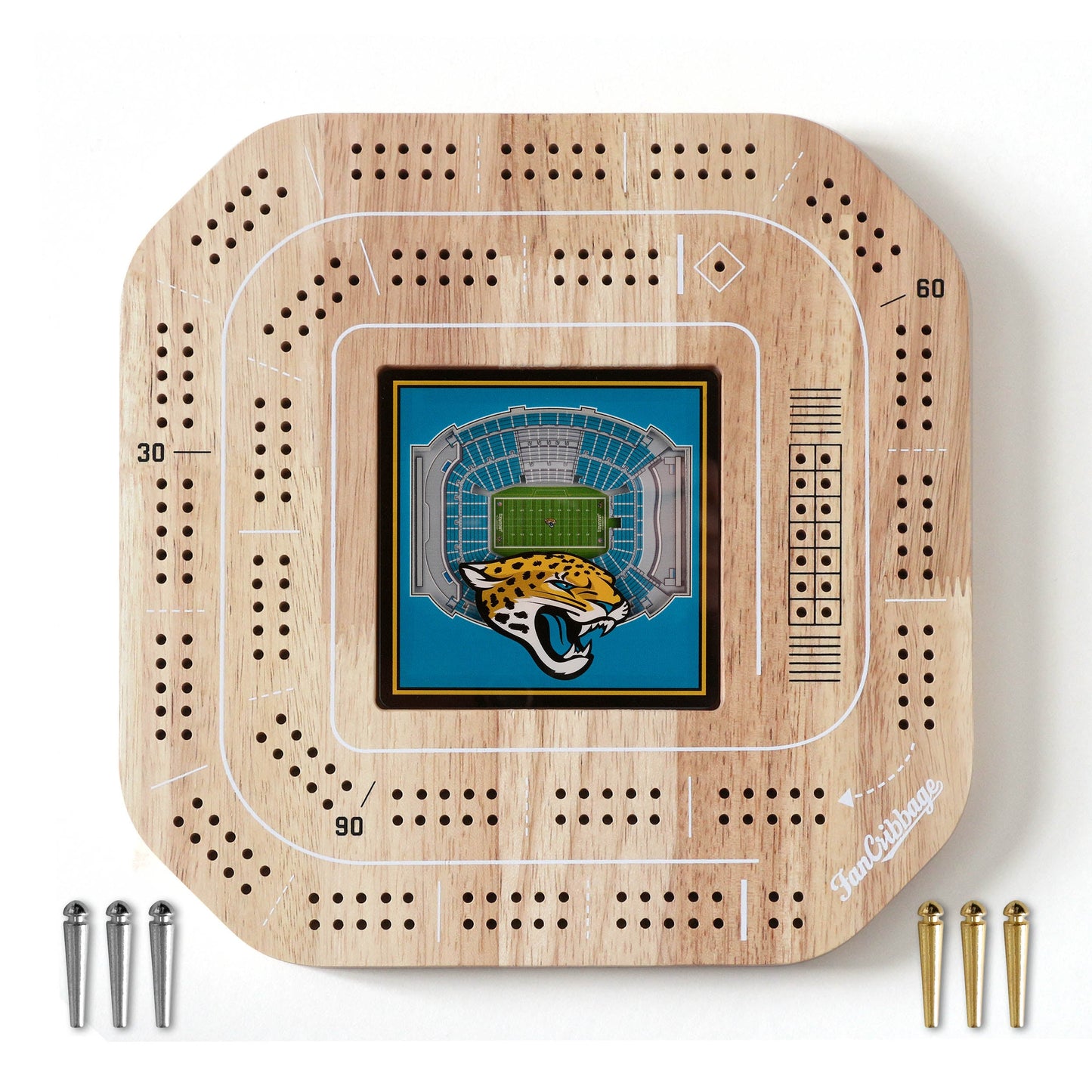 NFL Jacksonville Jaguars StadiumView Cribbage Game