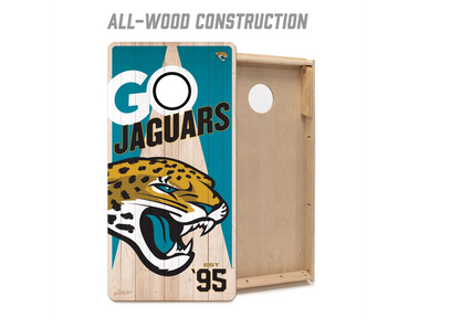 NFL Jacksonville Jaguars 2' x 4' All Wood Cornhole Set
