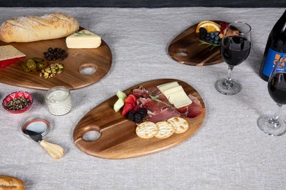 Washington & Lee Generals - Pebble Shaped Acacia Serving Board 15" x 10"