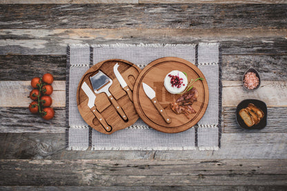 New York Giants - Acacia Circo Cheese Cutting Board & Tools Set