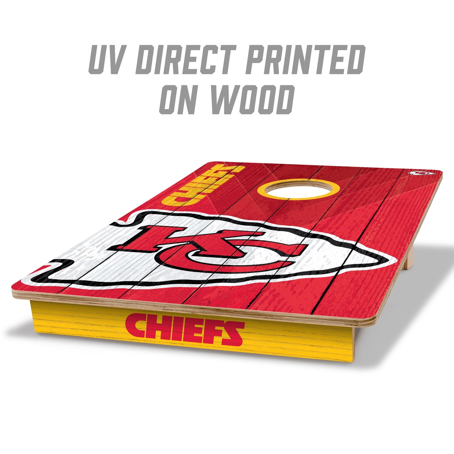 NFL Kansas City Chiefs 2' X 3' All-Wood Cornhole Set - Alt 1