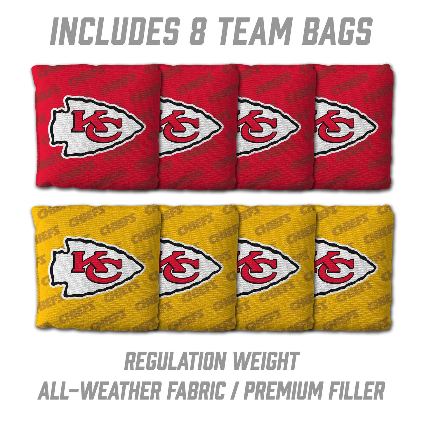 NFL Kansas City Chiefs 2' X 3' All-Wood Cornhole Set - Alt 3