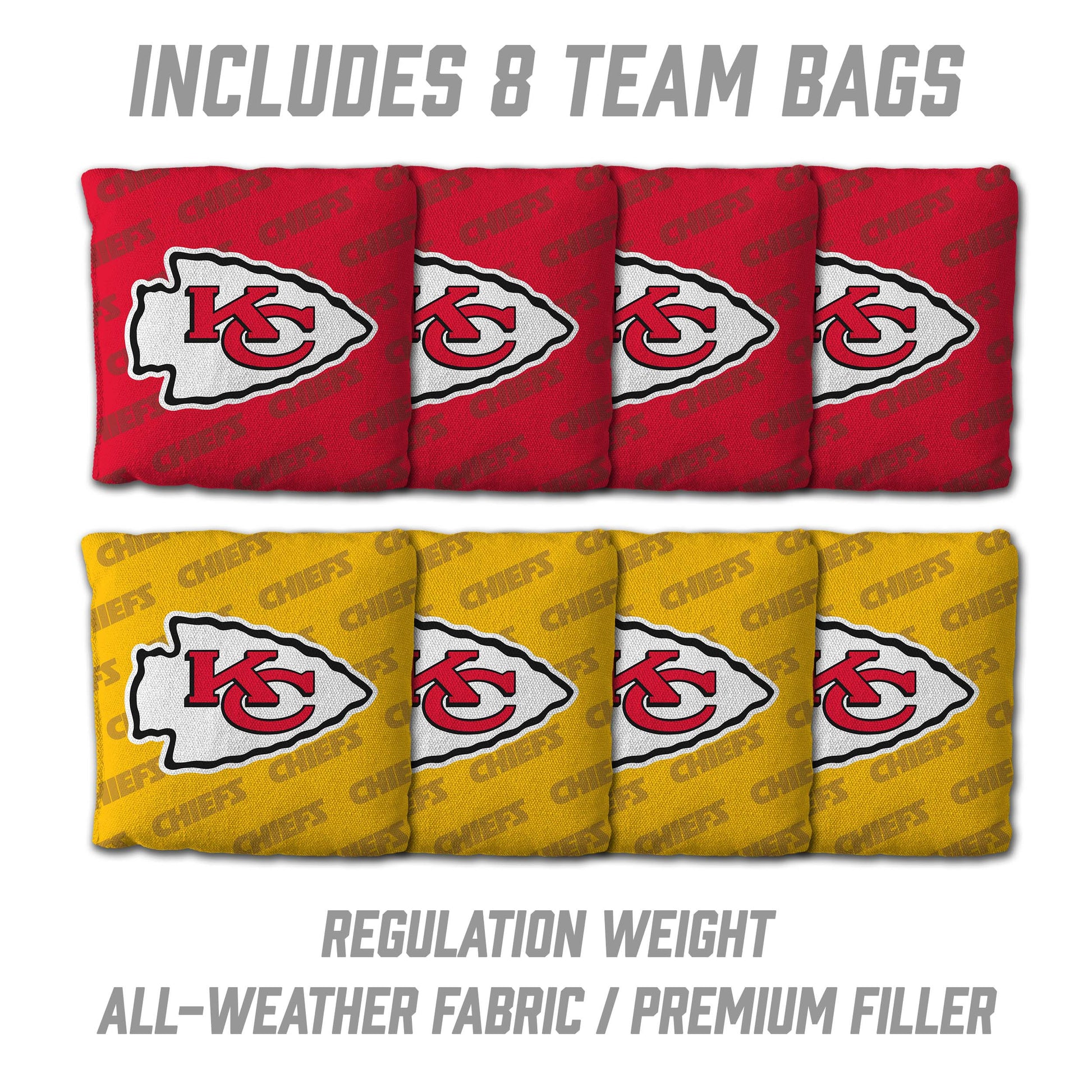NFL Kansas City Chiefs 2' X 3' All-Wood Cornhole Set - Alt 3