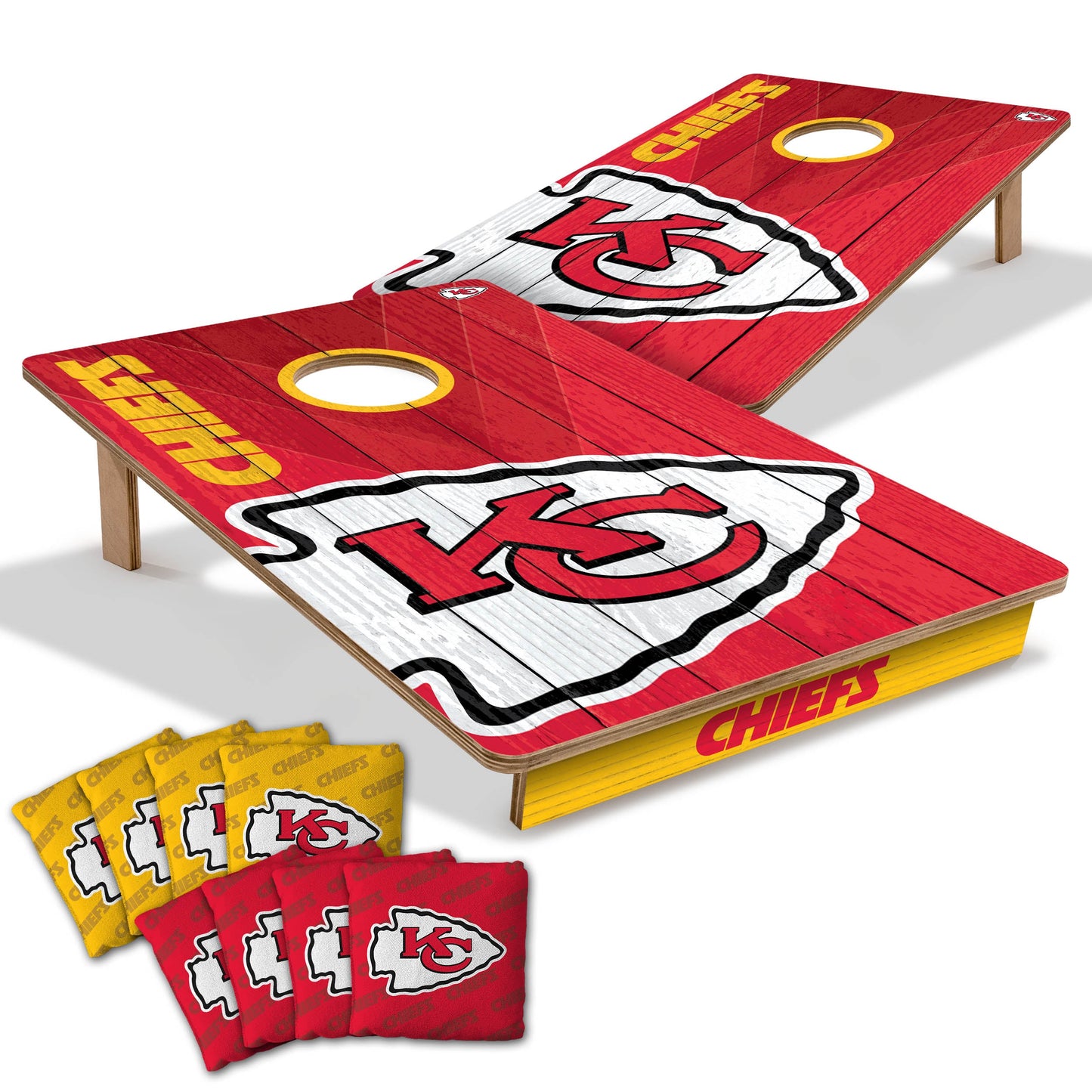 NFL Kansas City Chiefs 2' X 3' All-Wood Cornhole Set-main