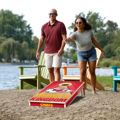 NFL Kansas City Chiefs 2' x 4' All-Wood Cornhole Set