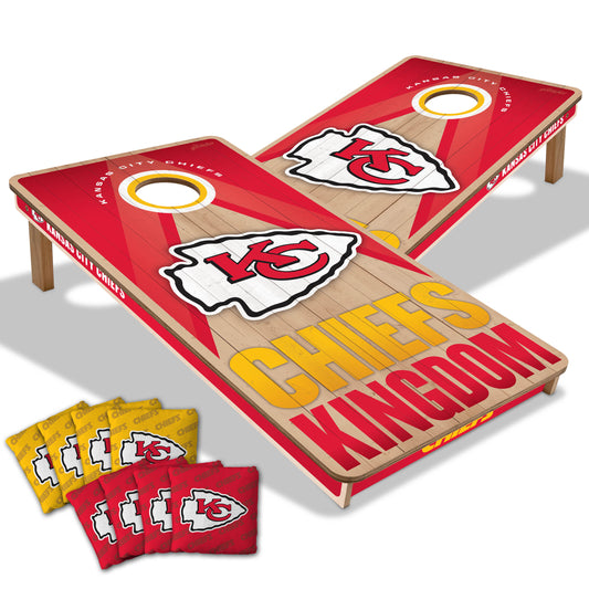 NFL Kansas City Chiefs 2' x 4' All-Wood Cornhole Set