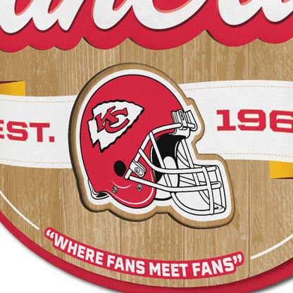 Kansas City Chiefs Fan Cave Wall Art Alt 3