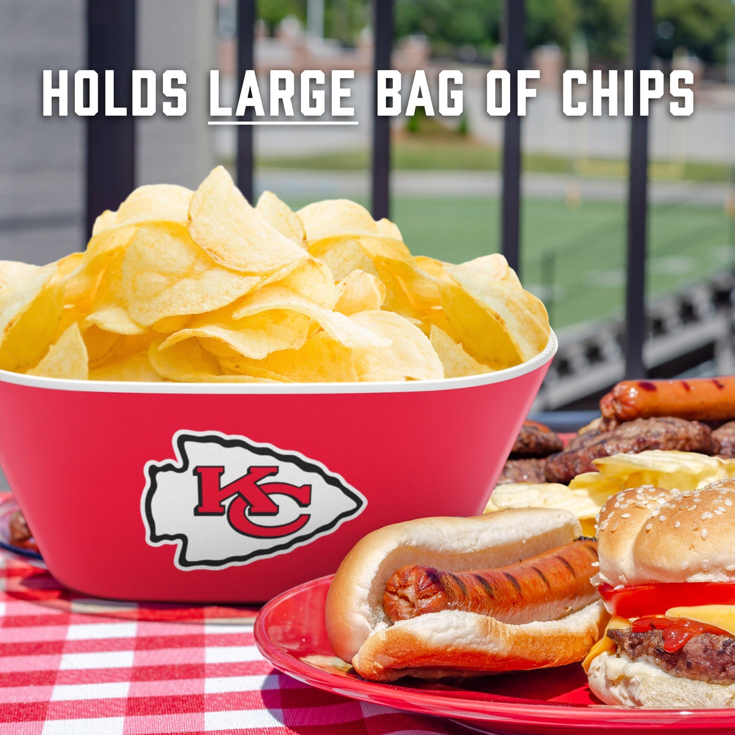 Kansas City Chiefs Large Party Bowl Alt 4