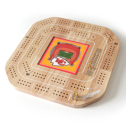NFL Kansas City Chiefs StadiumView Cribbage Game