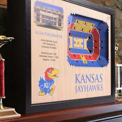 NCAA Kansas Jayhawks 25-Layer StadiumView Wallart