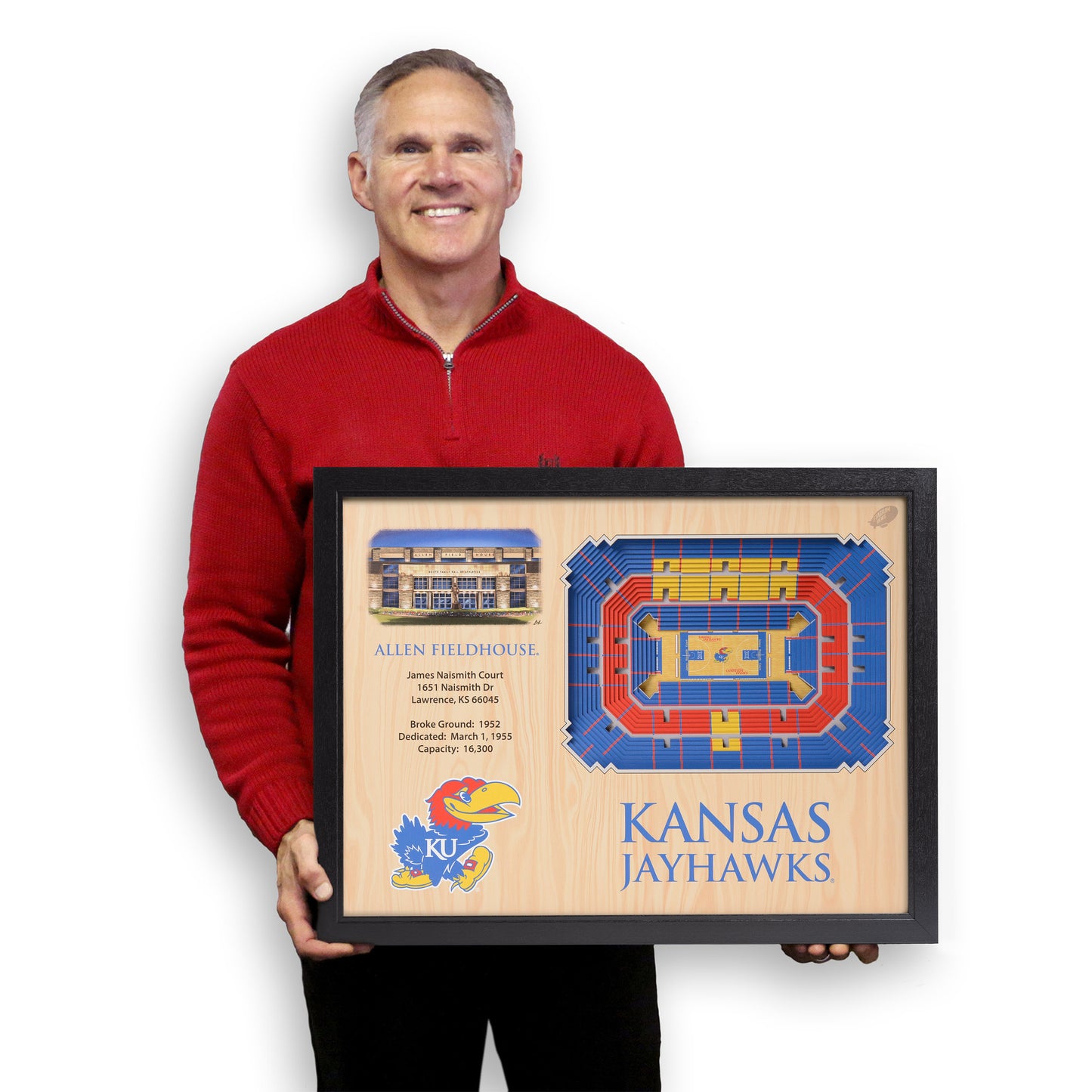 NCAA Kansas Jayhawks 25-Layer StadiumView Wallart