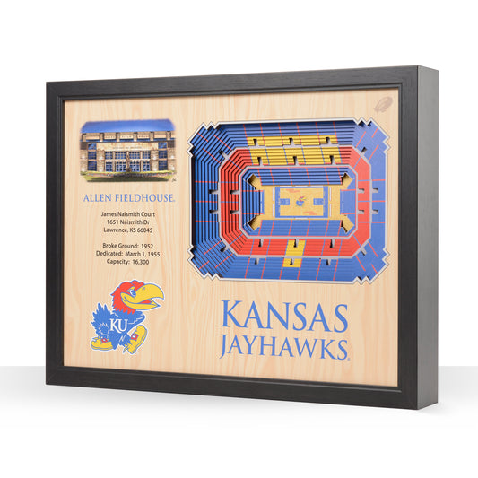 NCAA Kansas Jayhawks 25-Layer StadiumView Wallart