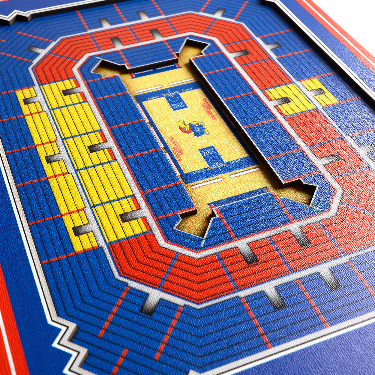 NCAA Kansas Jayhawks 3D Stadium Banner 8' X 32'