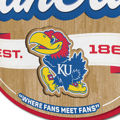 Kansas Jayhawks Fan Cave Sign Alt 3
