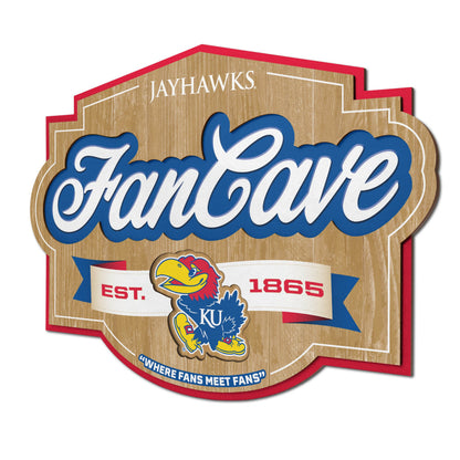Kansas Jayhawks Fan Cave Sign