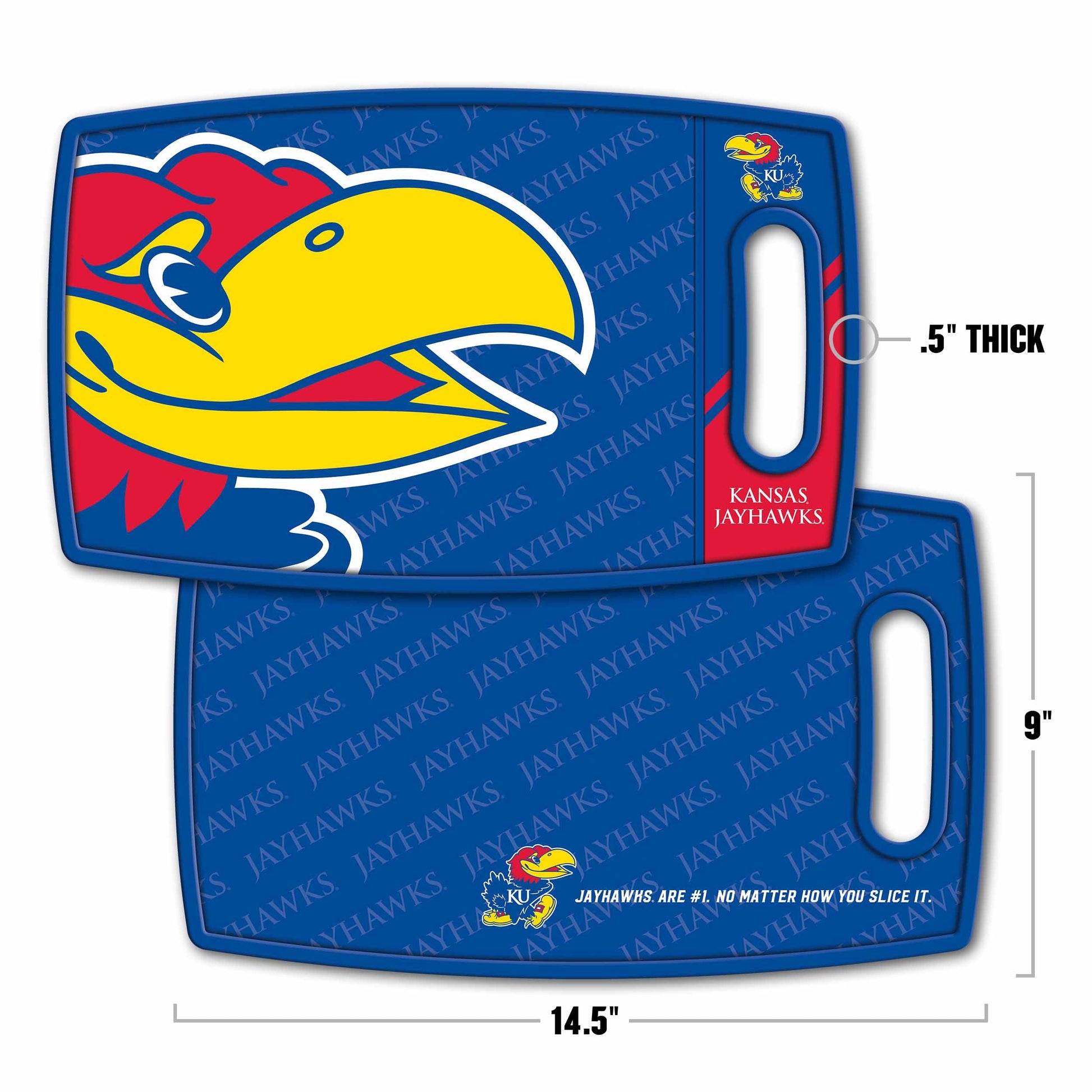 Kansas Jayhawks Logo Series Cutting Board Alt 1