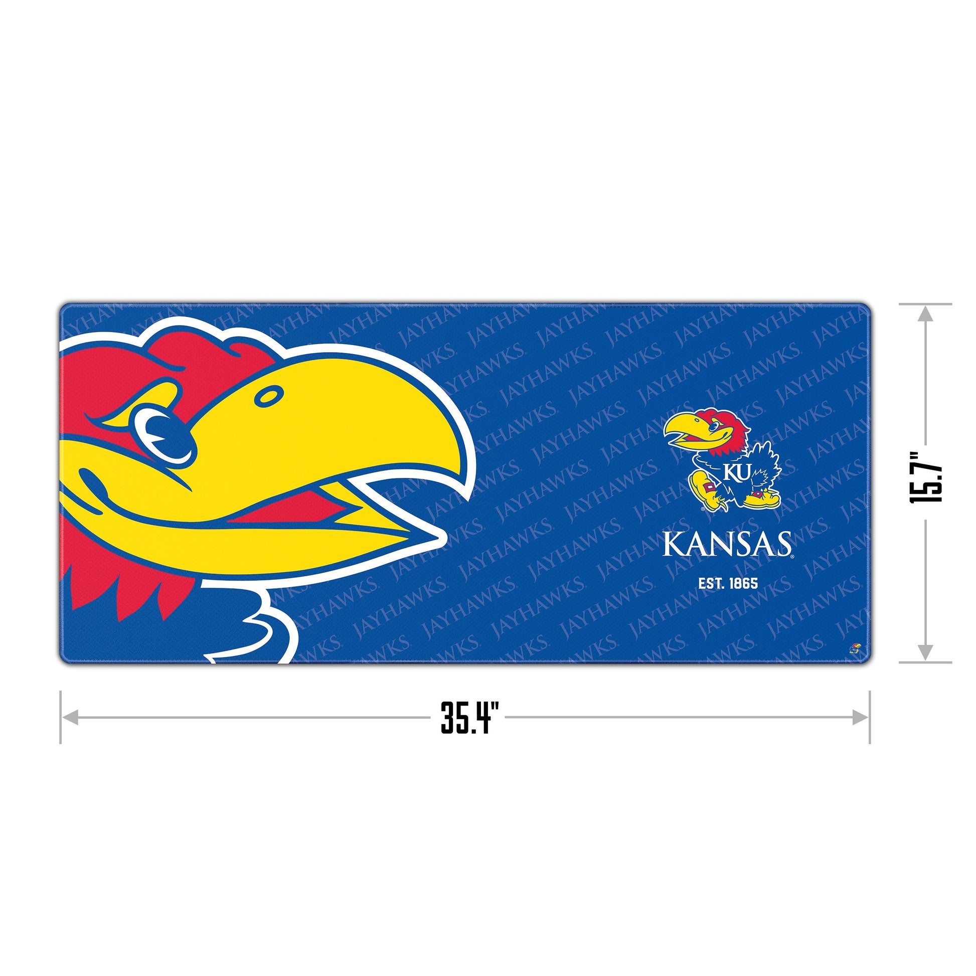 Kansas Jayhawks Logo Series Desk Pad Alt 1
