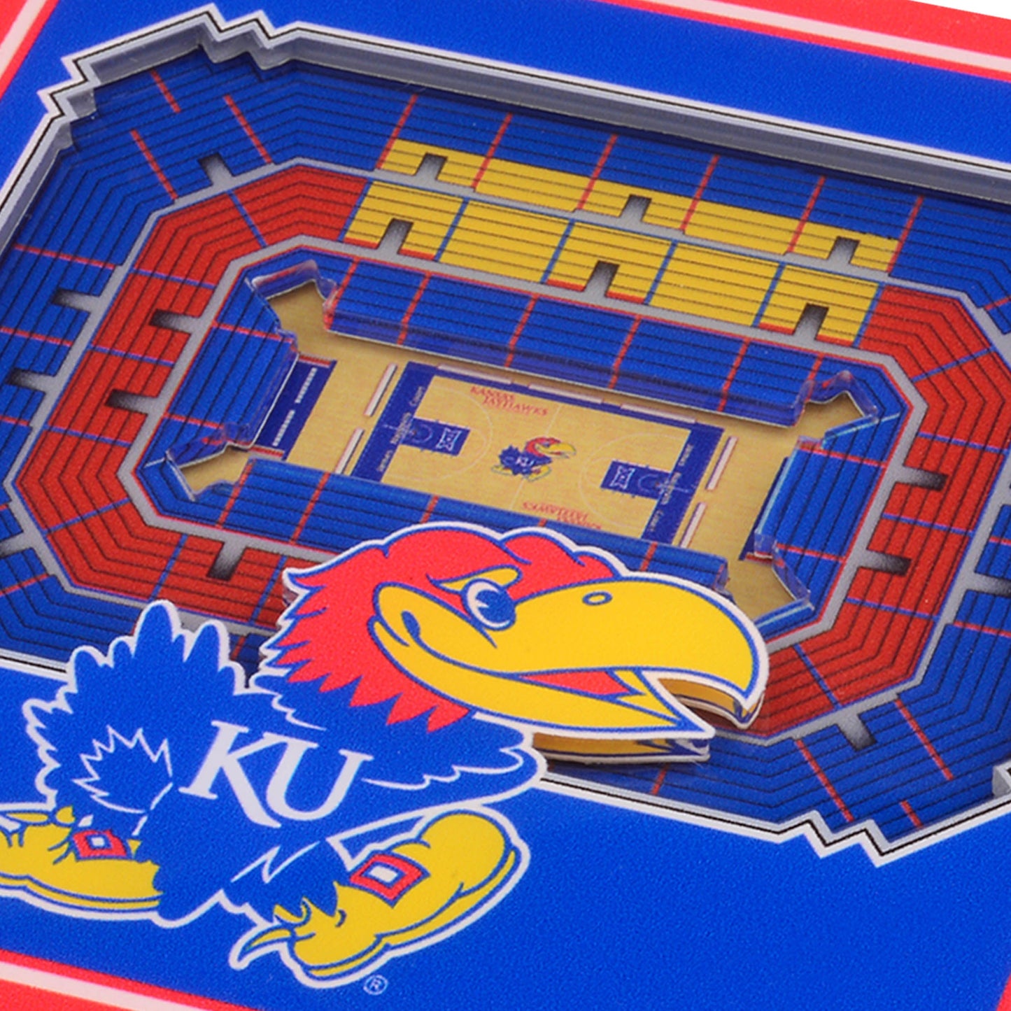 NCAA Kansas Jayhawks StadiumView Cribbage
