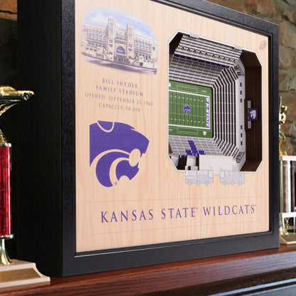 NCAA Kansas State Wildcats 25-Layer StadiumView Wallart