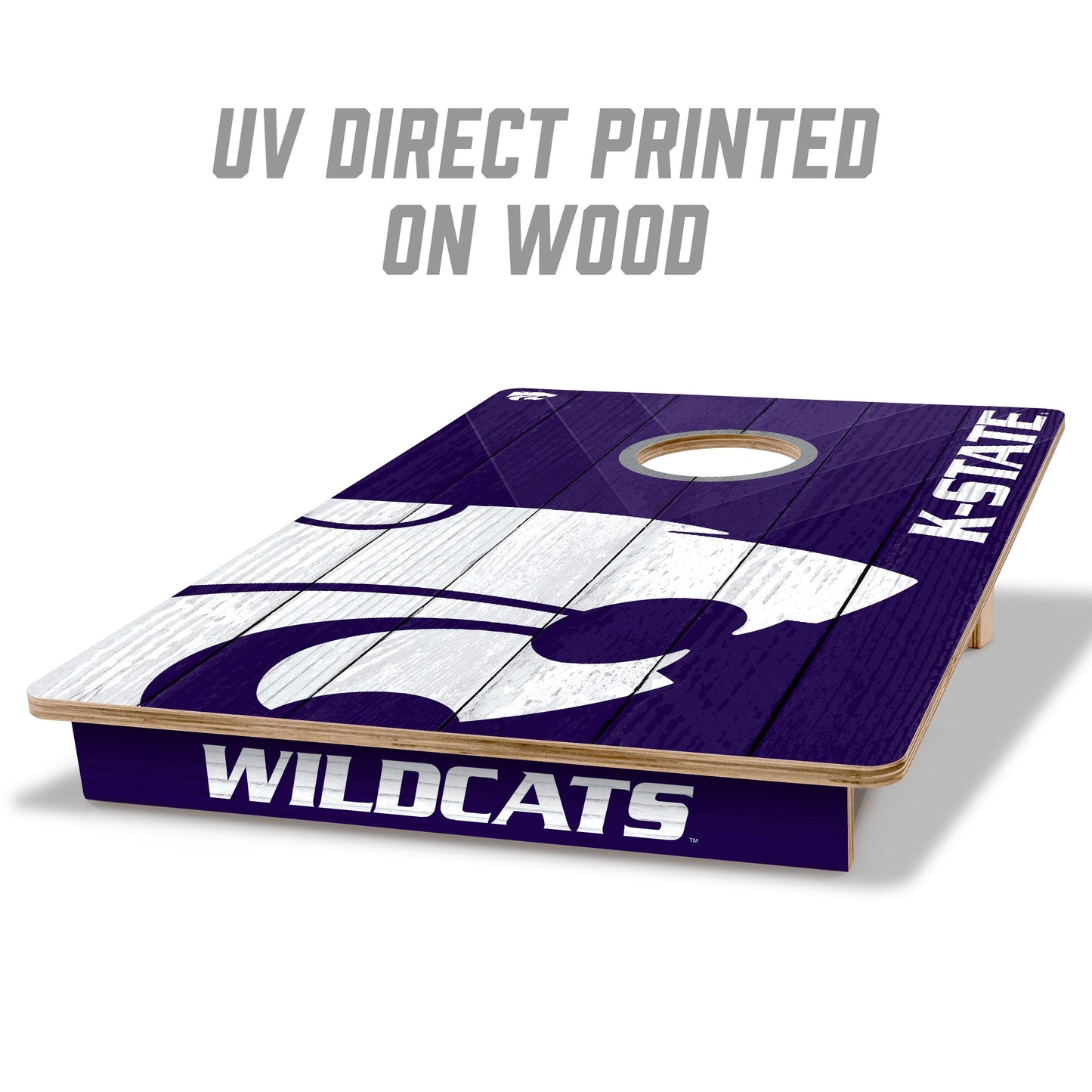 NCAA Kansas State Wildcats 2' X 3' All-Wood Cornhole Set - Alt 1