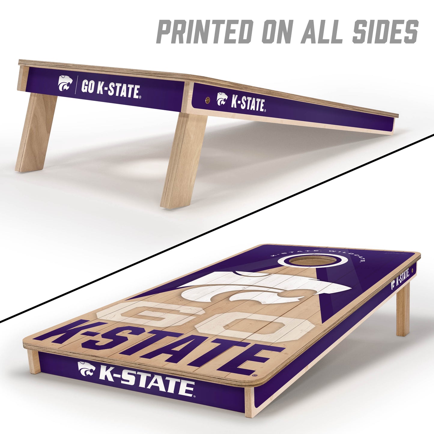 NCAA Kansas State Wildcats 2' x 4' Slogan Series Cornhole