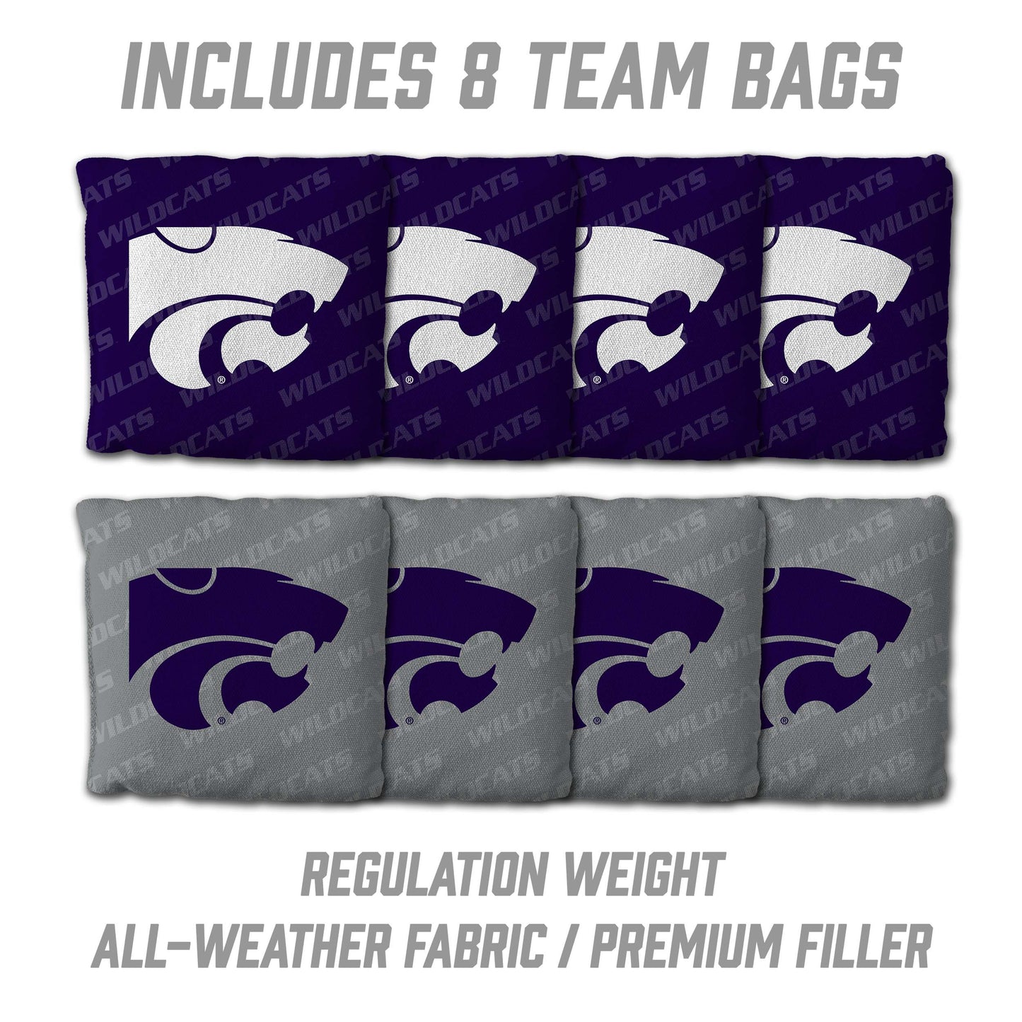 NCAA Kansas State Wildcats 2' x 4' Slogan Series Cornhole
