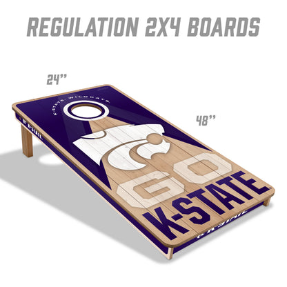 NCAA Kansas State Wildcats 2' x 4' Slogan Series Cornhole