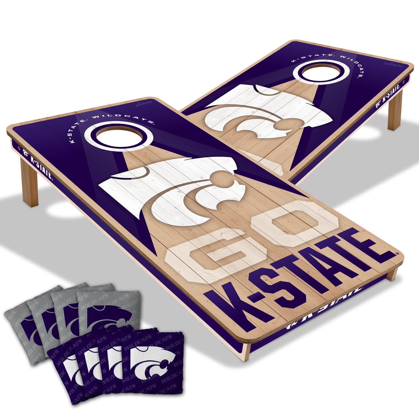 NCAA Kansas State Wildcats 2' x 4' Slogan Series Cornhole