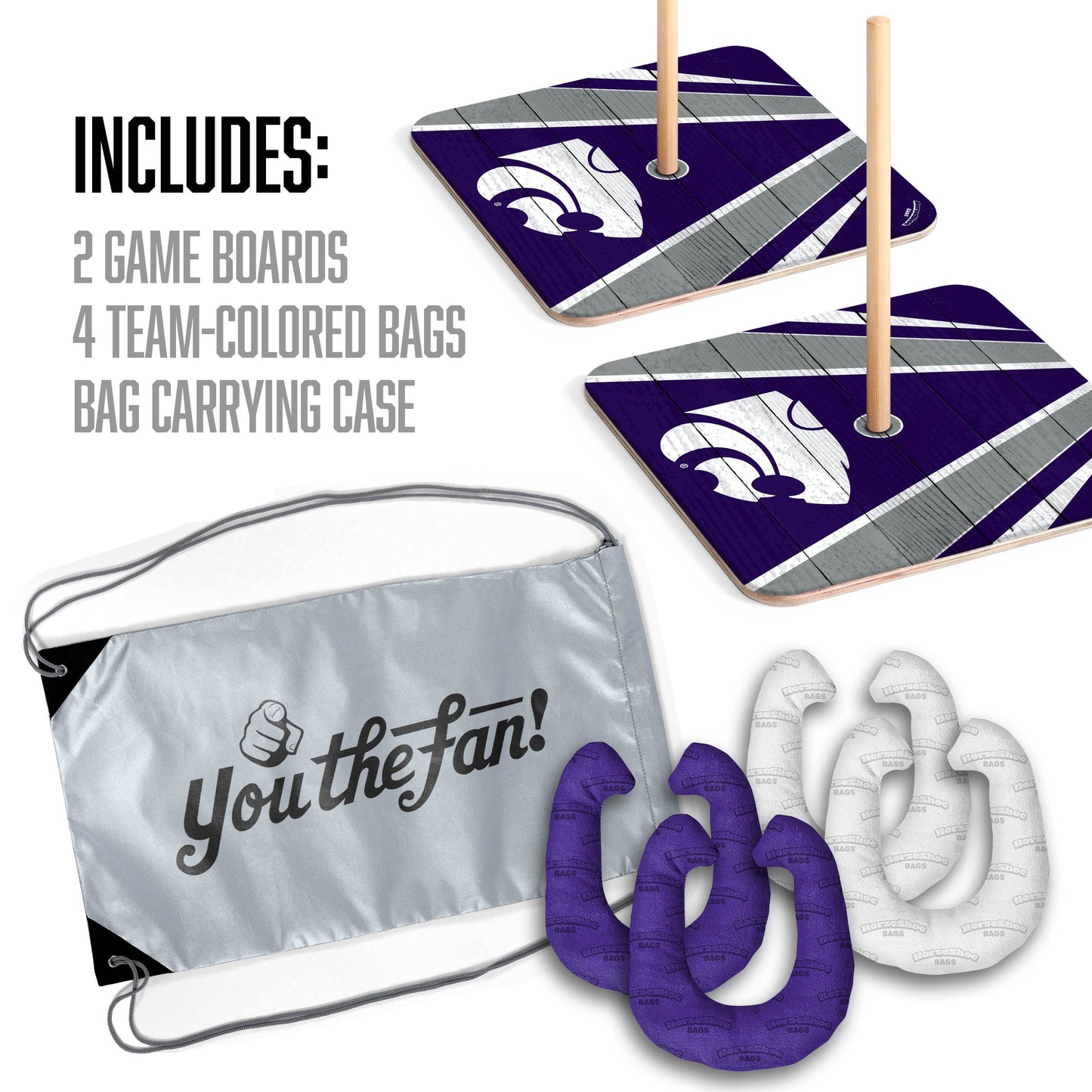 NCAA Kansas State Wildcats Horseshoe Bag Game