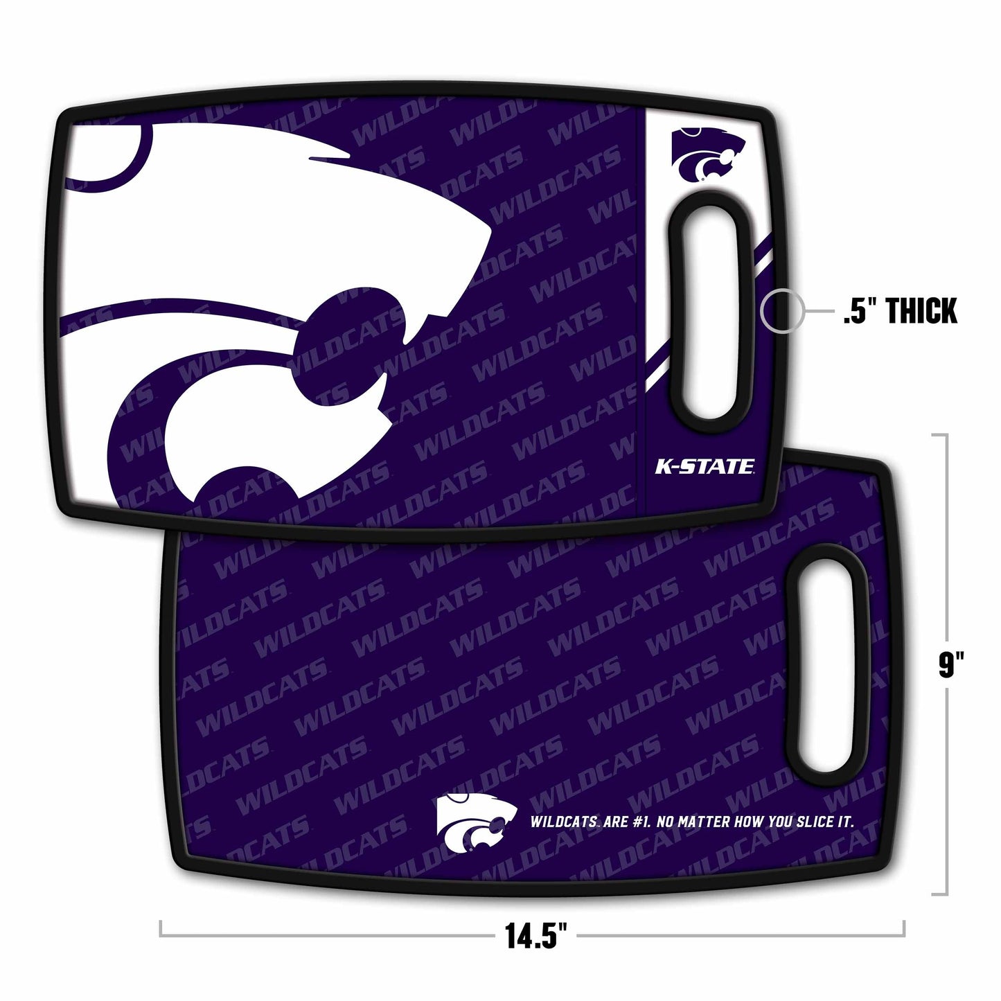 Kansas State Wildcats Logo Series Cutting Board Alt 1