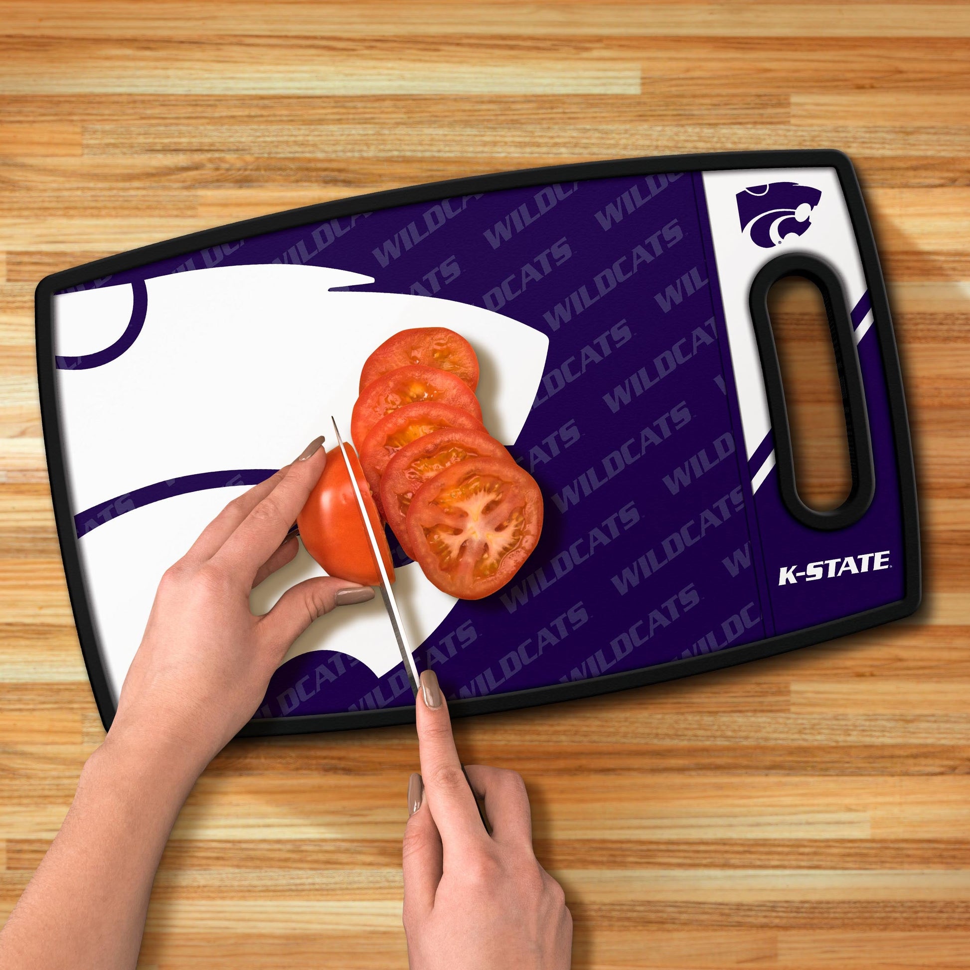 Kansas State Wildcats Logo Series Cutting Board Alt 3