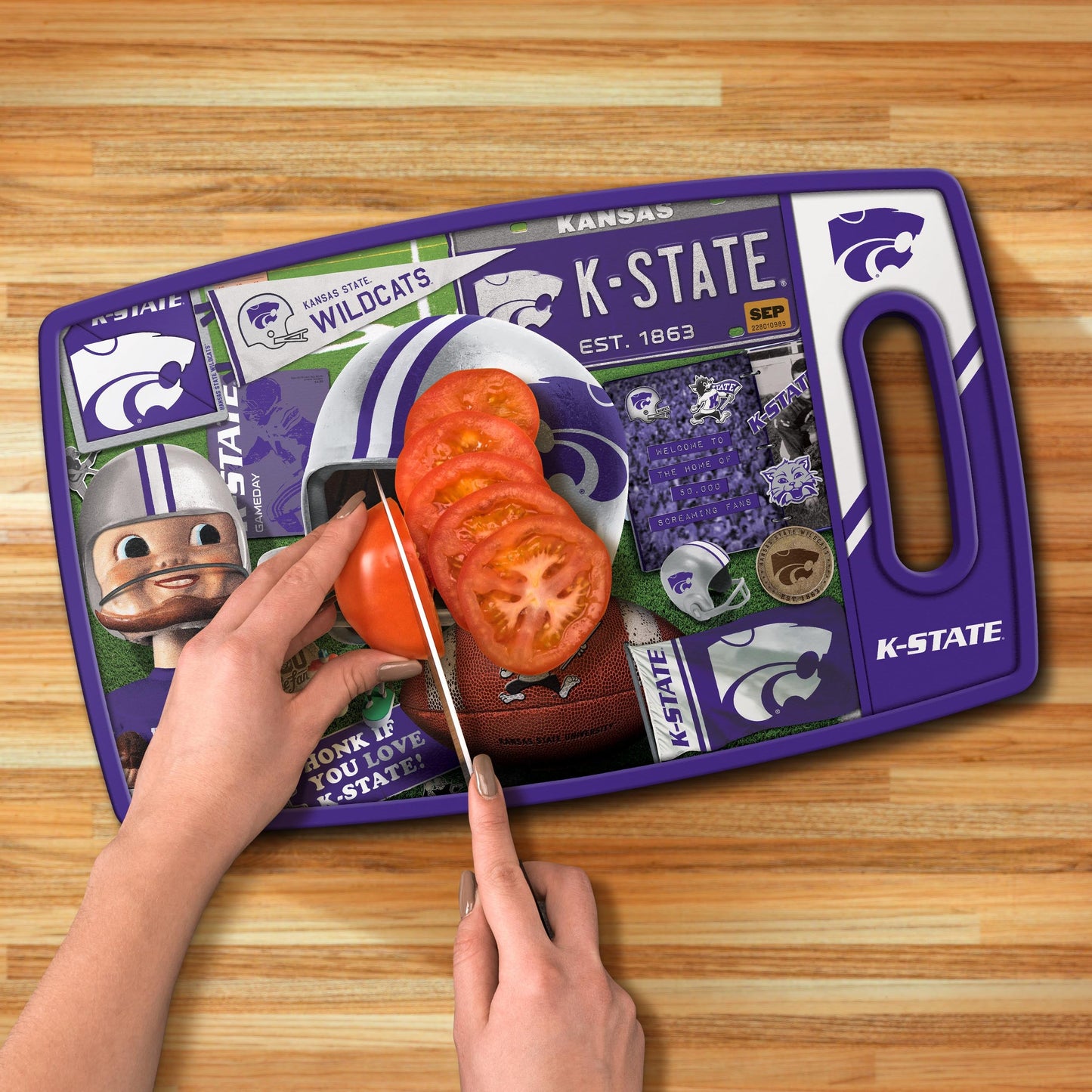 Kansas State Wildcats Retro Series Cutting Board Alt 3