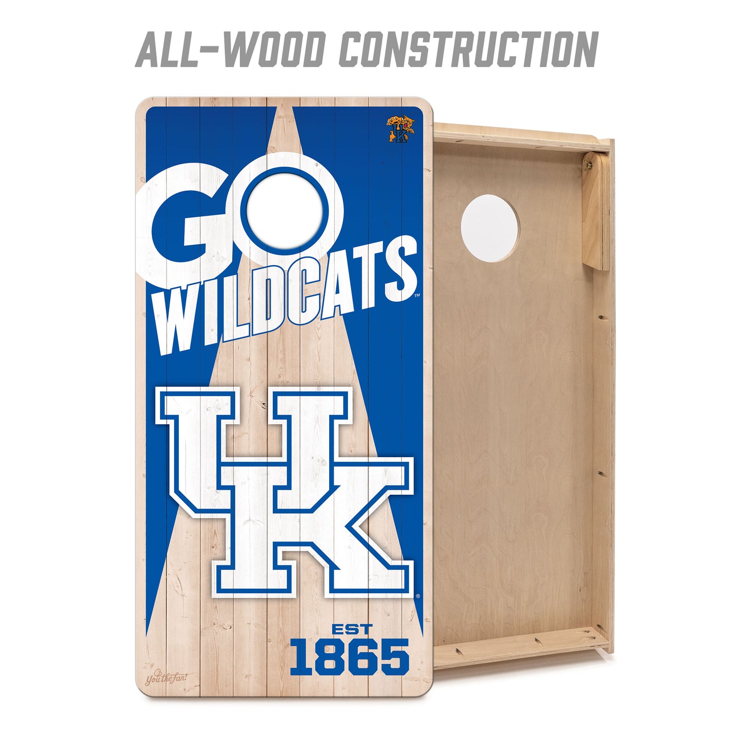 NCAA Kentucky Wildcats 2' x 4' All-Wood Cornhole Set