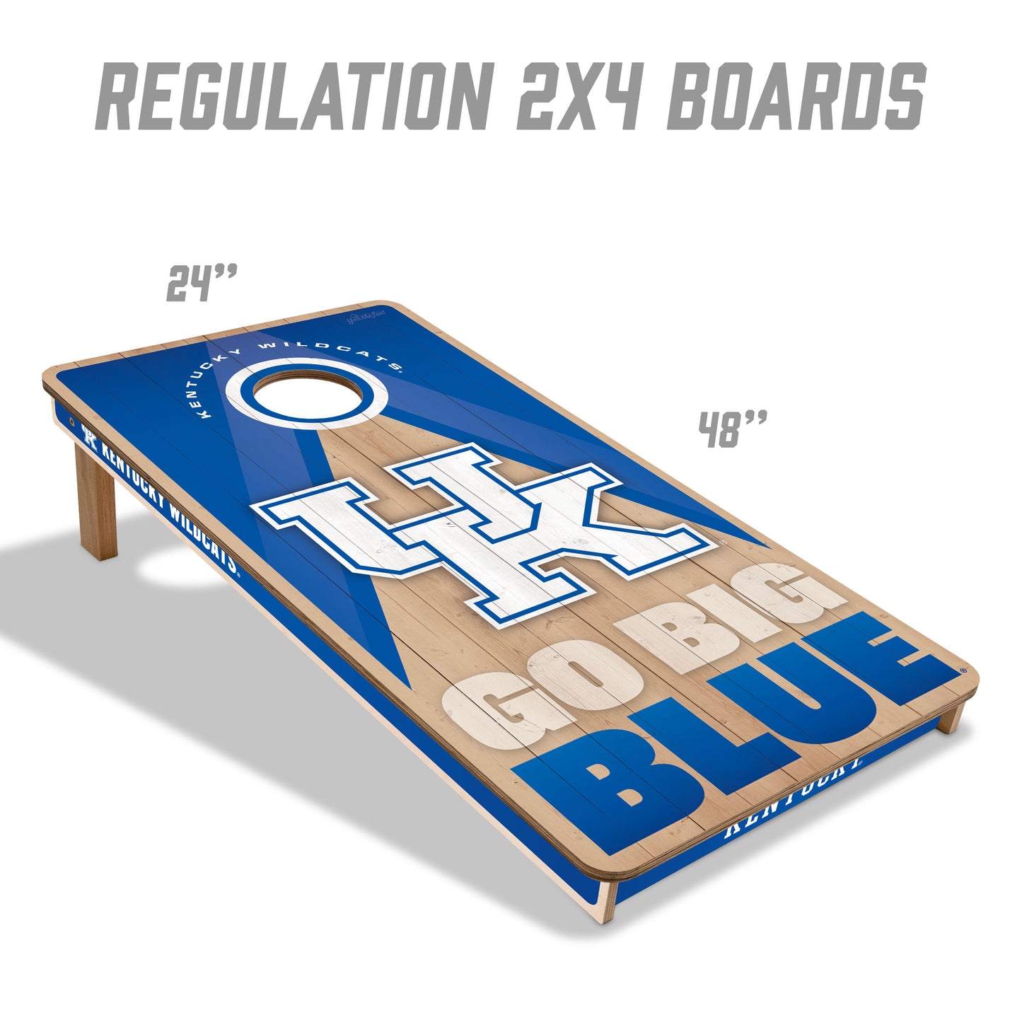 NCAA Kentucky Wildcats 2' x 4' Slogan Series Cornhole
