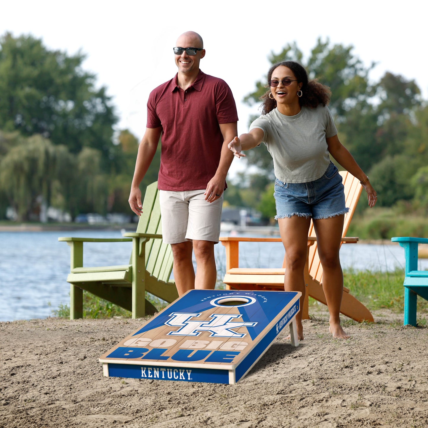 NCAA Kentucky Wildcats 2' x 4' Slogan Series Cornhole