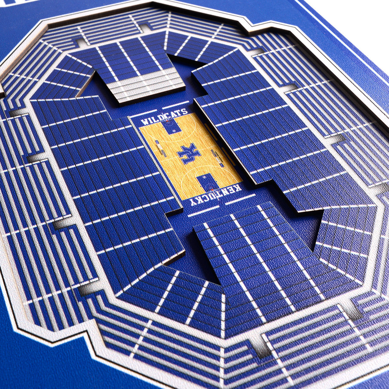 NCAA Kentucky Wildcats 3D Stadium Banner 8' X 32'