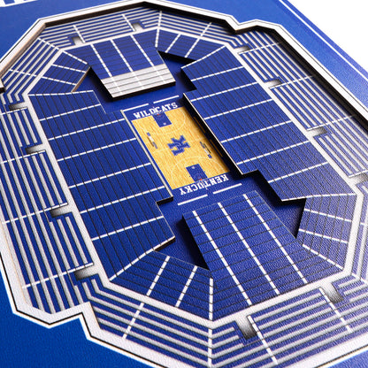 NCAA Kentucky Wildcats 3D Stadium Banner 8' X 32'
