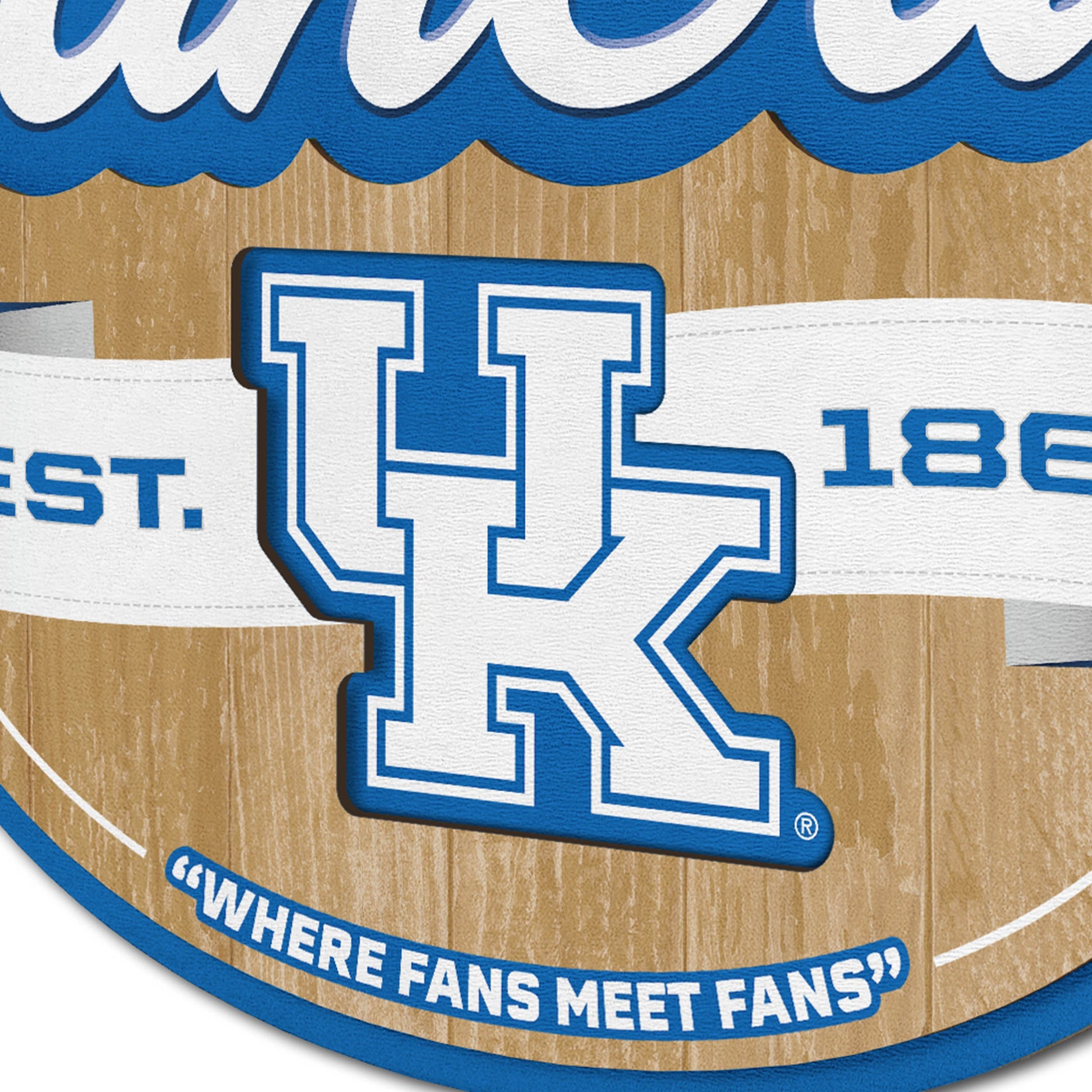 Kentucky Wildcats Fan Cave Sign Alt 3