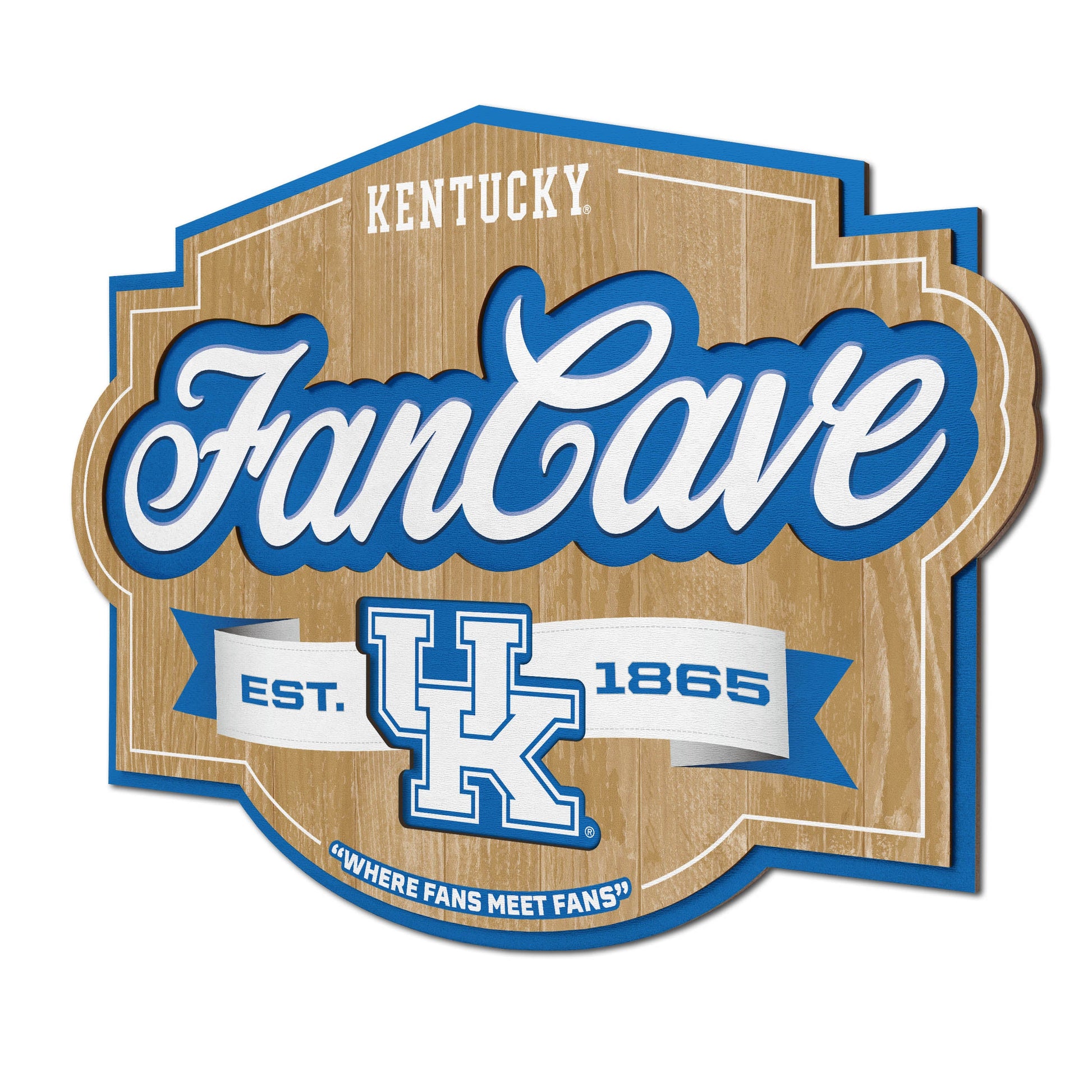 Kentucky Wildcats Fan Cave Sign