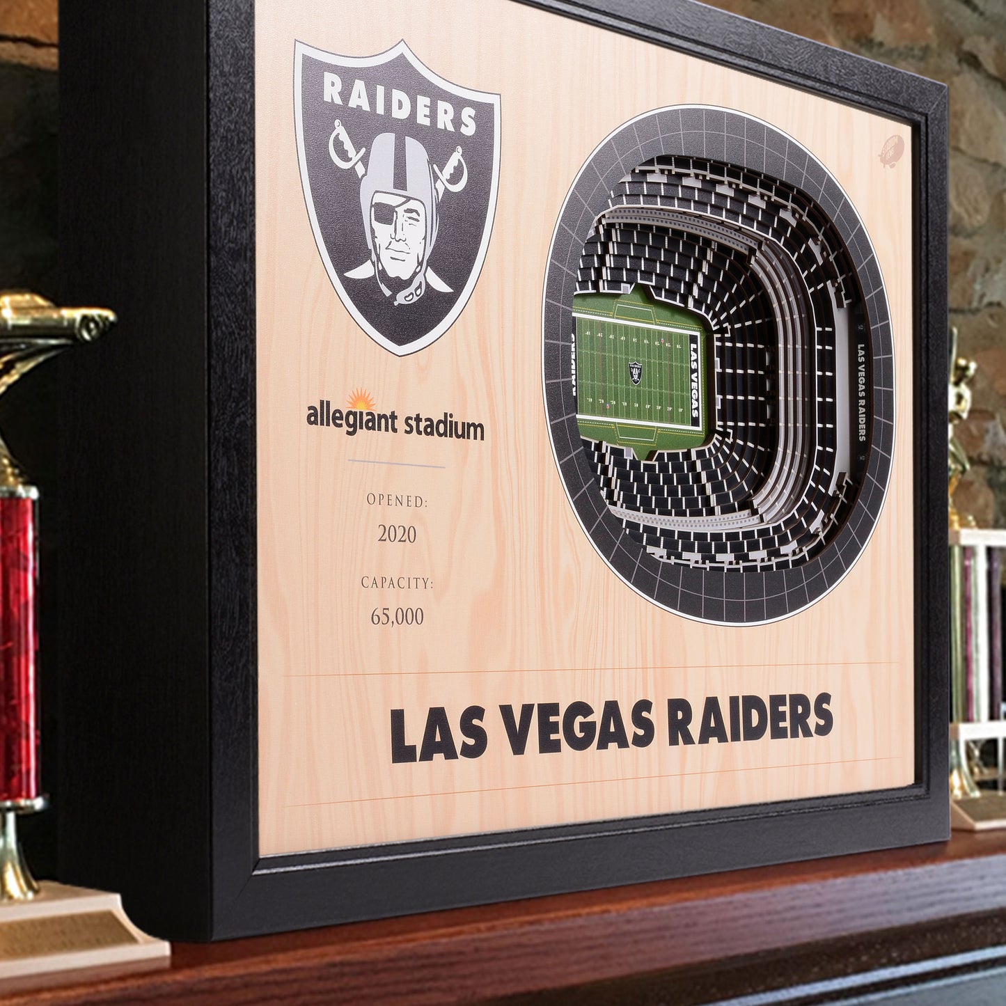 NFL Las Vegas Raiders 25-Layer StadiumView Wallart