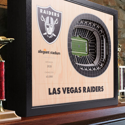 NFL Las Vegas Raiders 25-Layer StadiumView Wallart