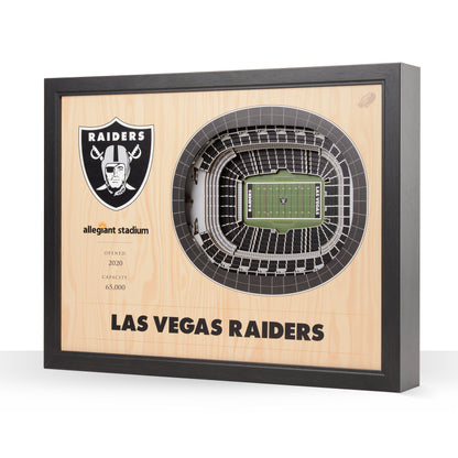 NFL Las Vegas Raiders 25-Layer StadiumView Wallart
