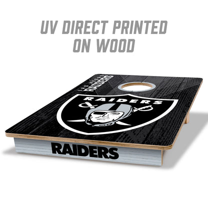 NFL Las Vegas Raiders 2' X 3' All-Wood Cornhole Set - Alt 1