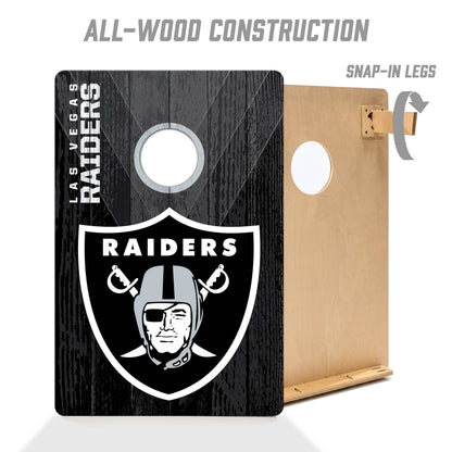 NFL Las Vegas Raiders 2' X 3' All-Wood Cornhole Set - Alt 2
