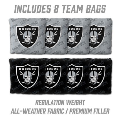 NFL Las Vegas Raiders 2' X 3' All-Wood Cornhole Set - Alt 3