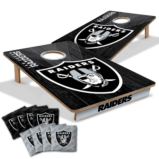 NFL Las Vegas Raiders 2' X 3' All-Wood Cornhole Set-main
