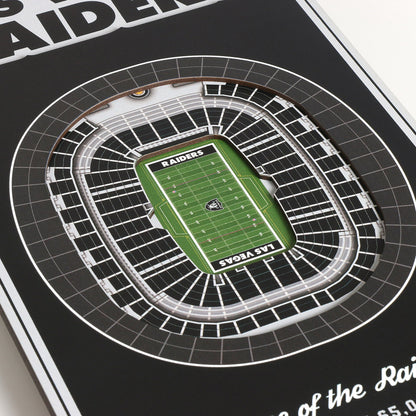 NFL Las Vegas Raiders 3D Stadium Banner 8' X 32'