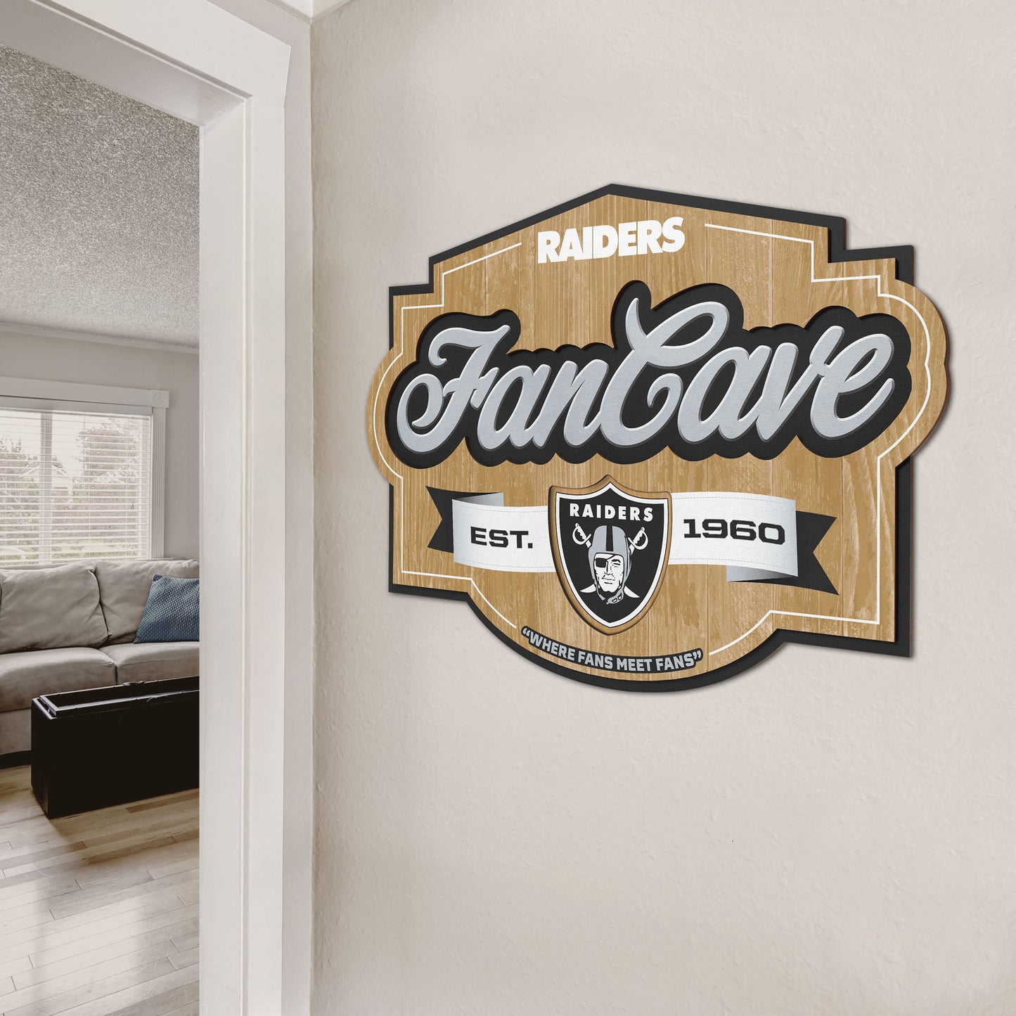 Las Vegas Raiders Fan Cave Wall Art Alt 2