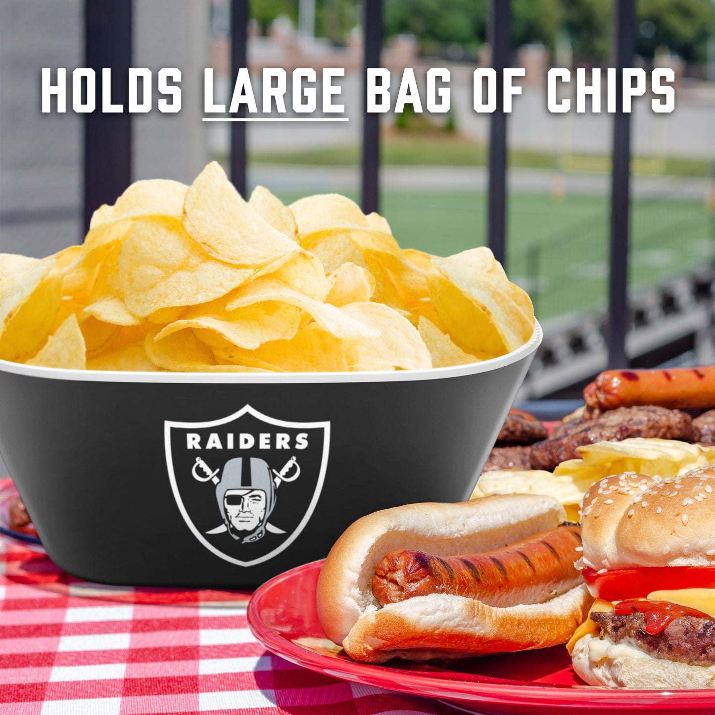 Las Vegas Raiders Large Party Bowl Alt 4